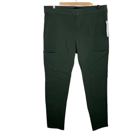 Athleta Wander Stash Skinny Pant Green Womens 16 Utility Hiking Outdoor - Picture 1 of 7